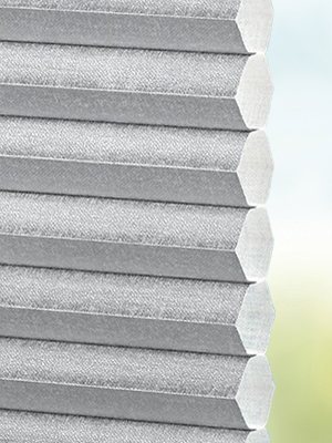 Stoff Plissee Ma&szlig;anfertigung DUETTE® Elan Metalic silver 7135