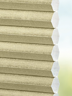 Stoff Plissee Ma&szlig;anfertigung DUETTE® Elan Metalic soft gold 4320