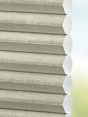 Stoff Plissee Ma&szlig;anfertigung DUETTE® Elan Metalic green gold 3431