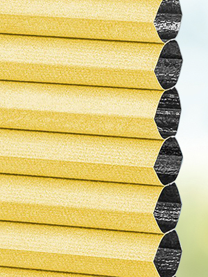 Stoff Plissee Ma&szlig;anfertigung DUETTE® Unix Darkening yellow stone 4016