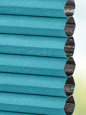 Stoff Plissee Ma&szlig;anfertigung DUETTE® Unix Darkening bright aqua 2902
