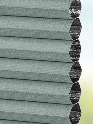 Stoff Plissee Ma&szlig;anfertigung DUETTE® Unix Darkening grey green 1224