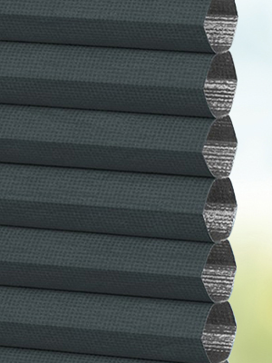 Stoff Plissee Ma&szlig;anfertigung DUETTE® Unix RD Flame antracite 7132