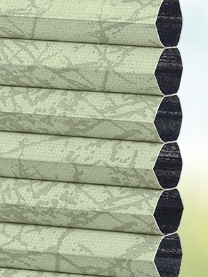 Stoff Plissee Ma&szlig;anfertigung DUETTE® Montana Darkening foggreen 3623