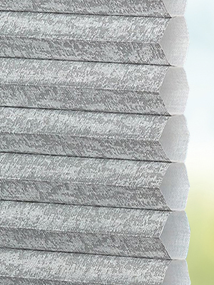 Stoff Plissee Ma&szlig;anfertigung DUETTE® Elan Metalic silver 7139