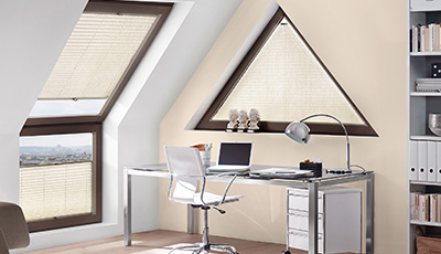 Plissee für das Arbeitszimmer